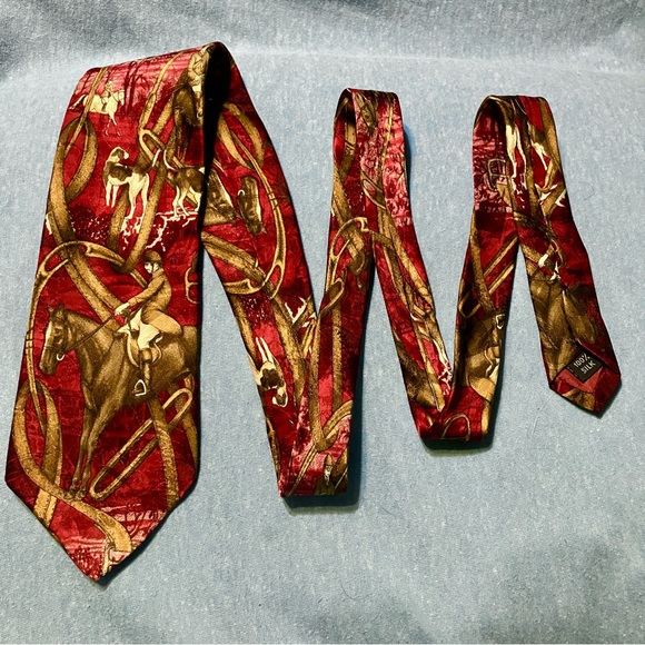 Western Equestrian Horse Themed Ties Set of Five (5) - Picture 5 of 12